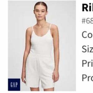 Gap Ribbed Bodysuit Sz S